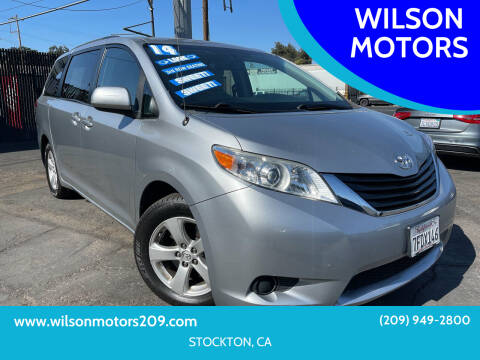 2014 Toyota Sienna for sale at WILSON MOTORS in Stockton CA