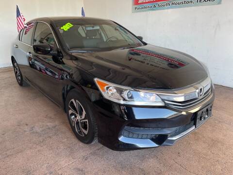 2017 Honda Accord for sale at Antonio's Auto Sales - Antonio`s  2206 in Pasadena TX