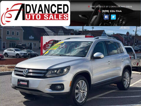 2016 Volkswagen Tiguan for sale at Advanced Auto Sales in Dracut MA