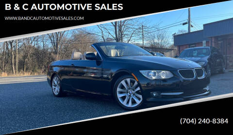 2013 BMW 3 Series for sale at B & C AUTOMOTIVE SALES in Lincolnton NC