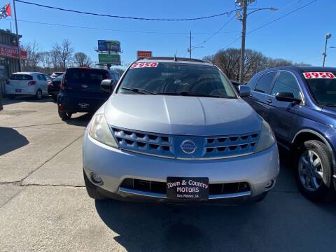 2006 Nissan Murano for sale at TOWN & COUNTRY MOTORS in Des Moines IA