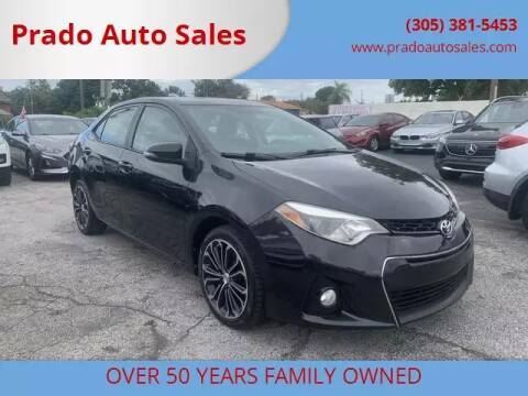 2015 Toyota Corolla for sale at Prado Auto Sales in Miami FL