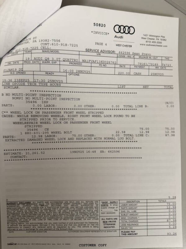 2019 Audi Q8 quattro Prestige 55 TFSI