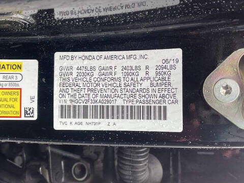 2019 Honda Accord Sport