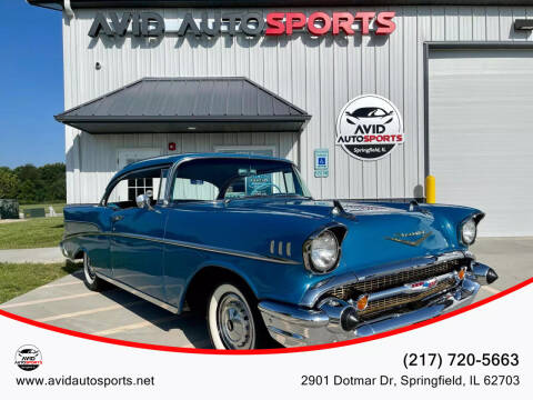 1957 Chevrolet Bel Air Hardtop Coupe for sale at AVID AUTOSPORTS in Springfield IL