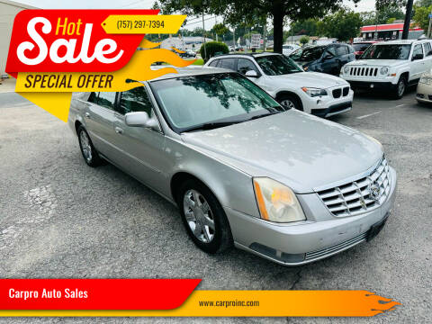 2006 Cadillac DTS for sale at Carpro Auto Sales in Chesapeake VA