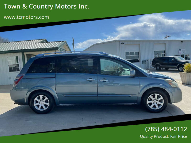 2008 Nissan Quest for sale at Town & Country Motors Inc. in Meriden KS