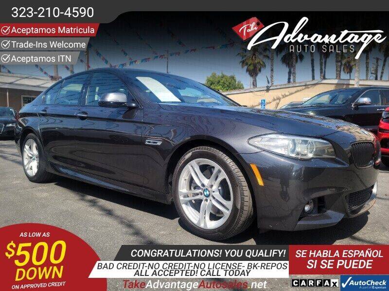 2014 BMW 5 Series for sale at ADVANTAGE AUTO SALES INC in Bell CA