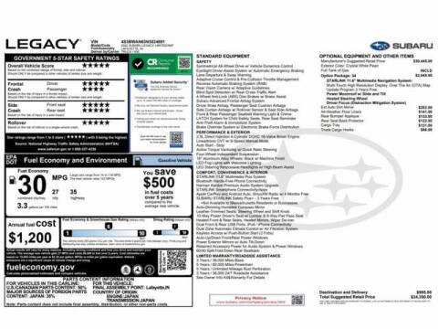 2022 Subaru Legacy Limited