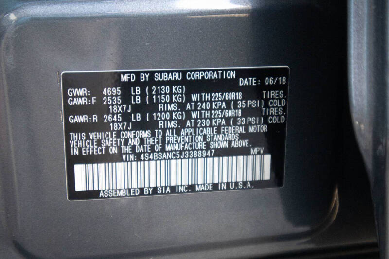 2018 Subaru Outback 2.5i Limited