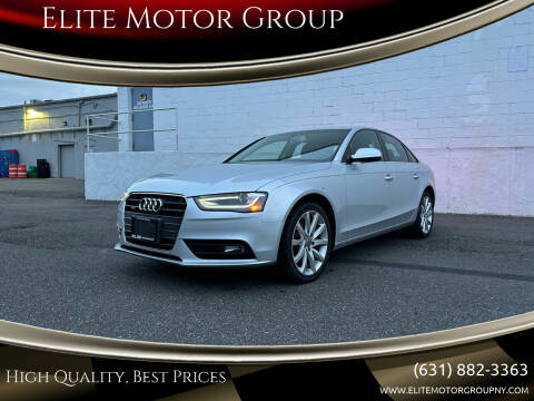 2013 Audi A4 for sale at Elite Motor Group in Lindenhurst NY