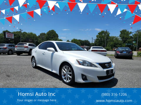 2011 Lexus IS 250 for sale at Homsi Auto Inc in Kannapolis NC