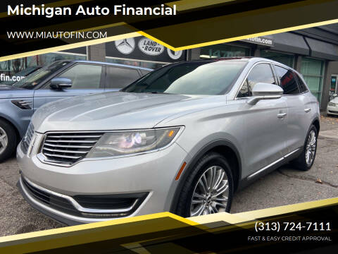 2018 Lincoln MKX for sale at Michigan Auto Financial in Dearborn MI