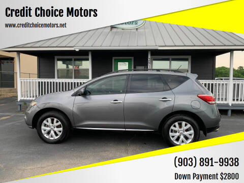 2013 Nissan Murano for sale at Credit Choice Motors in Sherman TX