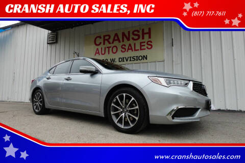 2019 Acura TLX for sale at CRANSH AUTO SALES, INC in Arlington TX