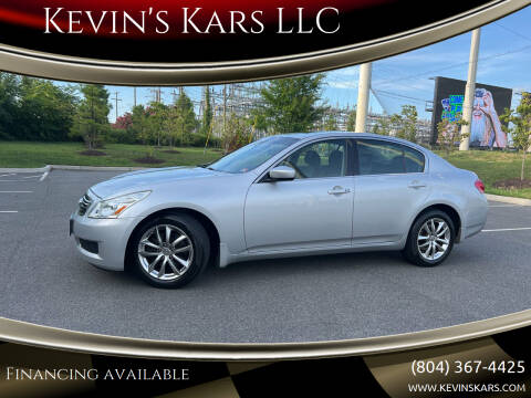 2009 Infiniti G37 Sedan for sale at Kevin's Kars LLC in Richmond VA