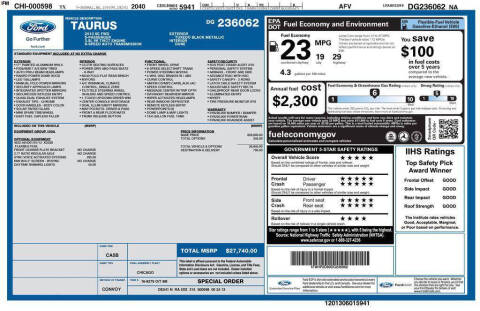 2013 Ford Taurus SE
