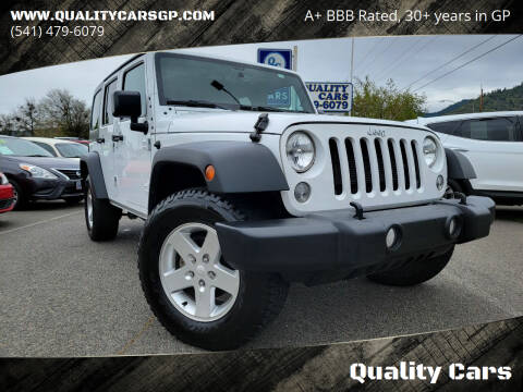 2015 Jeep Wrangler Unlimited for sale at Quality Cars in Grants Pass OR
