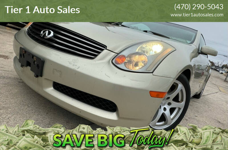 2005 Infiniti G35 for sale at Tier 1 Auto Sales in Gainesville GA