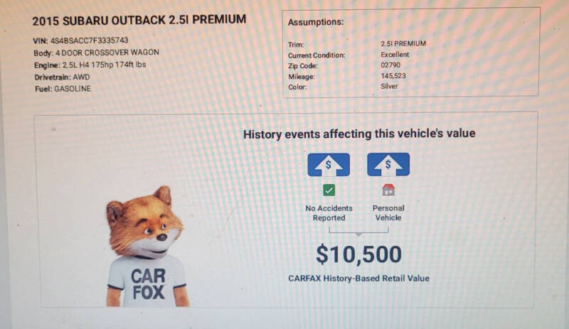 2015 Subaru Outback 2.5i Premium