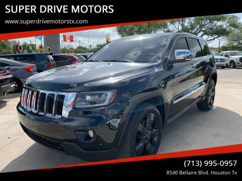 2012 Jeep Grand Cherokee for sale at SUPER DRIVE MOTORS in Houston TX