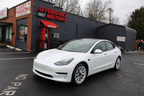 2021 Tesla Model 3 for sale at AFFORDABLE MOTORS INC in Winston Salem NC
