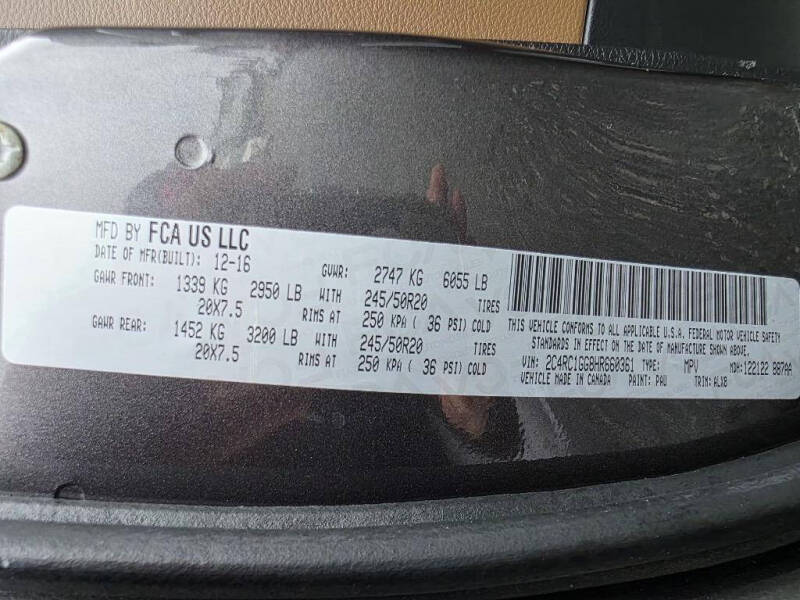 2017 Chrysler Pacifica Limited