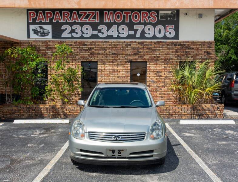 2004 Infiniti G35 for sale at Paparazzi Motors in North Fort Myers FL