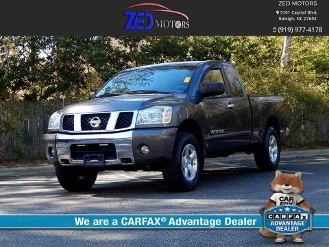 2006 Nissan Titan for sale at Zed Motors in Raleigh NC