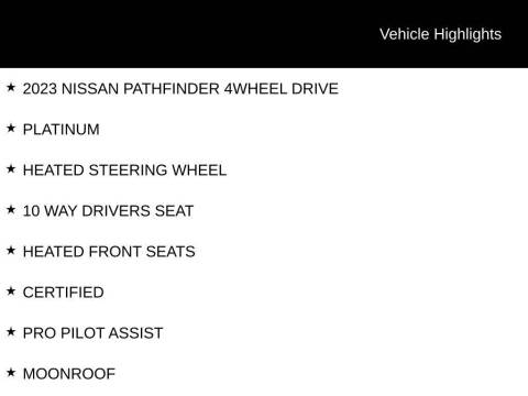 2023 Nissan Pathfinder