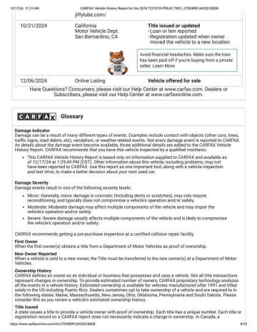 2016 Toyota Prius Two