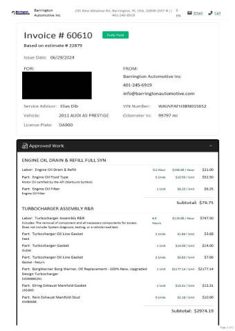 2011 Audi A5 2.0T quattro Prestige