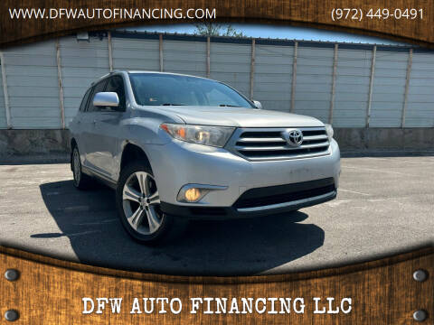 2012 Toyota Highlander for sale at Bad Credit Call Fadi in Dallas TX