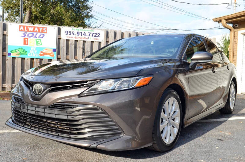 2018 Toyota Camry for sale at ALWAYSSOLD123 INC in Fort Lauderdale FL