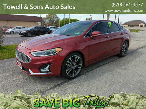 2019 Ford Fusion for sale at Towell & Sons Auto Sales in Manila AR