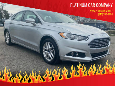 2014 Ford Fusion for sale at PLATINUM CAR COMPANY in Detroit MI