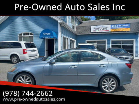 2009 Lexus IS 250 for sale at Pre-Owned Auto Sales Inc in Salem MA