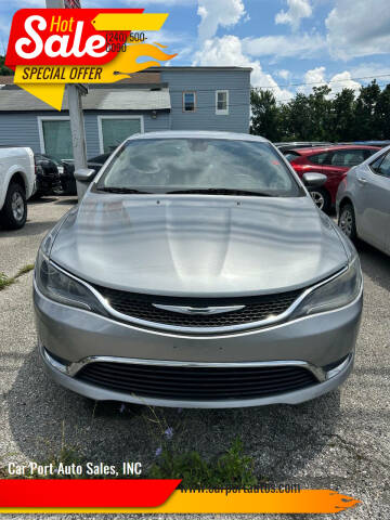 2015 Chrysler 200 for sale at Car Port Auto Sales, INC in Laurel MD