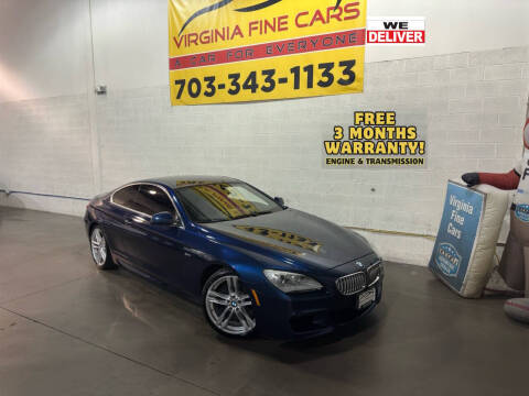 2012 BMW 6 Series for sale at Virginia Fine Cars in Chantilly VA