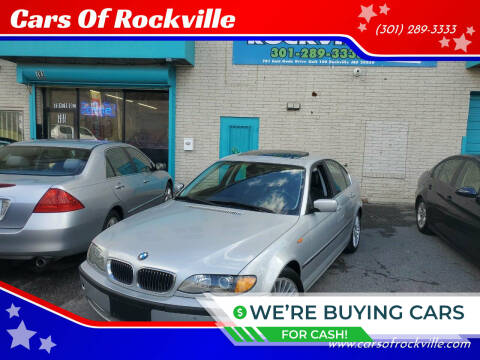 2002 BMW 3 Series for sale at Cars Of Rockville in Rockville MD