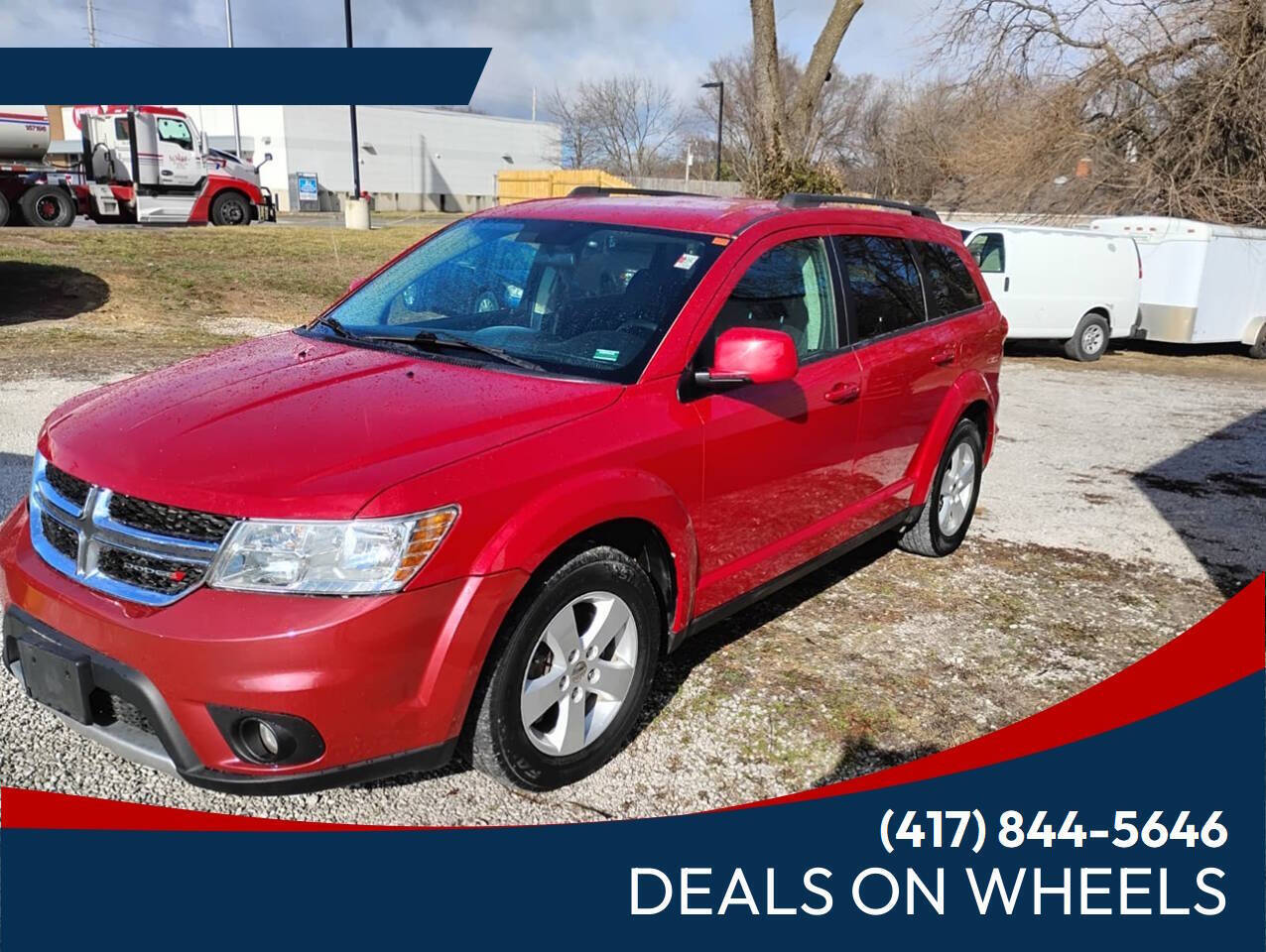 Red 2012 Dodge Journey SXT AWD SXT 4dr SUV 1