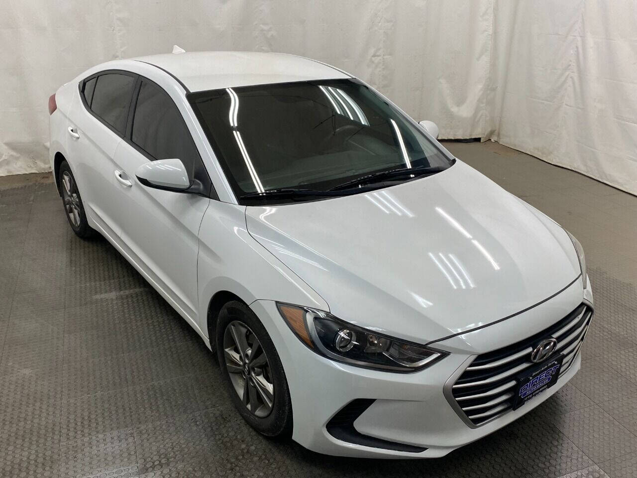 2017 Hyundai Elantra Value Edition 4dr Sedan (US) - White exterior view 2
