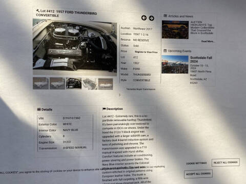 1957 Ford Thunderbird