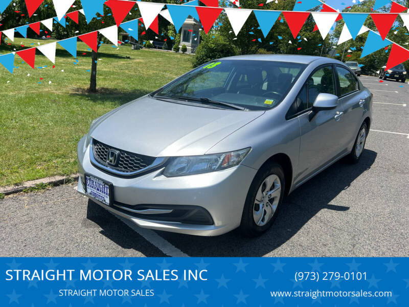 2013 Honda Civic for sale at STRAIGHT MOTOR SALES INC in Paterson NJ
