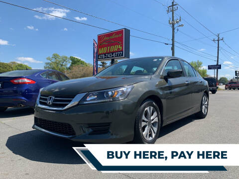 2013 Honda Accord for sale at DOWNTOWN MOTORS in Macon GA