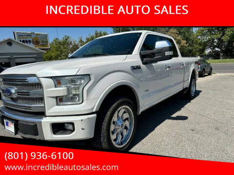 2015 Ford F-150 for sale at INCREDIBLE AUTO SALES in Bountiful UT