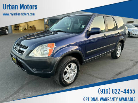 2002 Honda CR-V for sale at Urban Motors in Sacramento CA