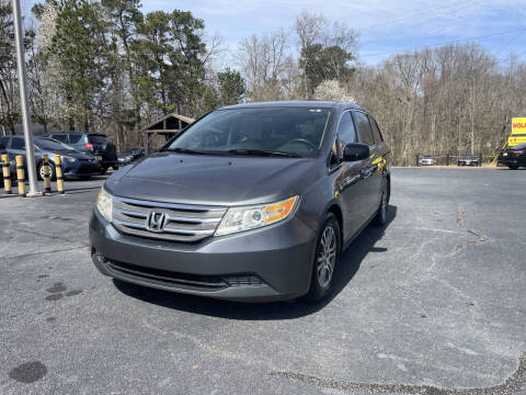 2013 Honda Odyssey for sale at NO FULL COVERAGE AUTO SALES LLC in Austell GA