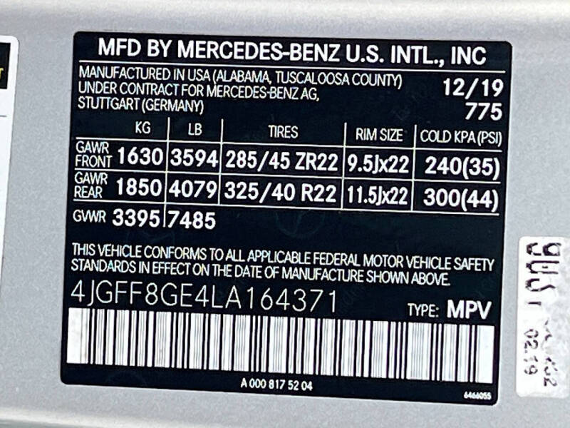 2020 Mercedes-Benz GLS GLS 580