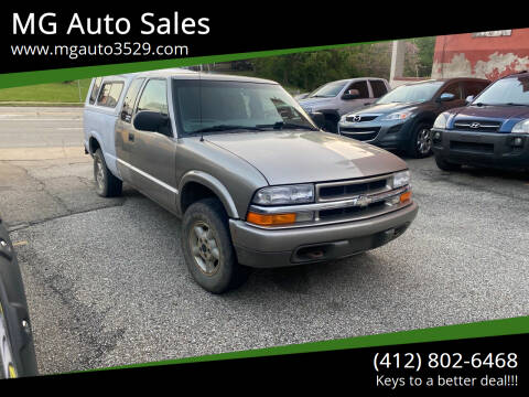 2001 Chevrolet S-10 for sale at MG Auto Sales in Pittsburgh PA
